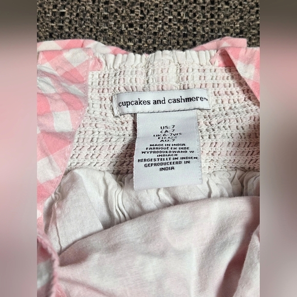 Lot/Bundle Of 2 Girl's Cupcakes & Cashmere Sleevless Summer Dresses, Size 7 - Picture 3 of 3